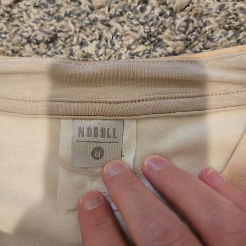 NOBULL Tie-Dye Beige & Brown Crewneck Sweatshirt - Picture 3 of 5